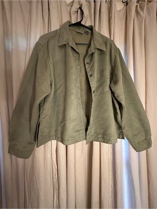 Chico's Jackets & Blazers - Chico's Olive Green Military-Style Field Jacket